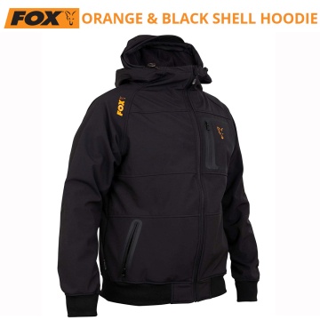 Fox Orange & Black Shell Hoodie