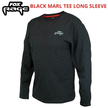 Fox Rage Black Marl Tee | Long Sleeve T-Shirt