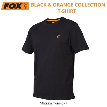 Fox Collection Black/Orange T-Shirt | Тениска