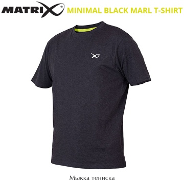 Matrix Minimal Black Marl T-Shirt | Тениска