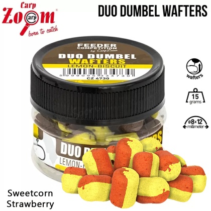 Carp Zoom Duo Dumbel Wafters Sweetcorn | Strawberry CZ6697