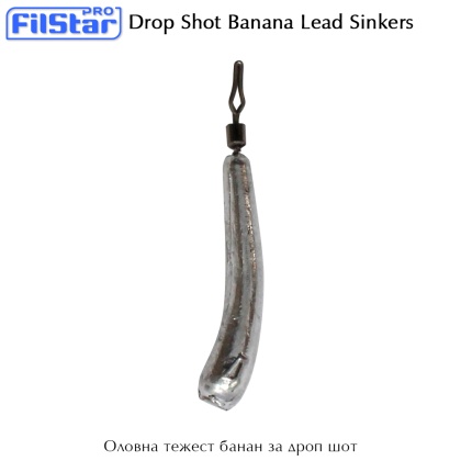 Оловна тежест банан за дроп шот Filstar Drop Shot Banana