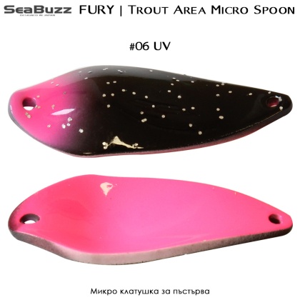 Sea Buzz FURY 4g | Trout Area Micro Spoon | #06 UV