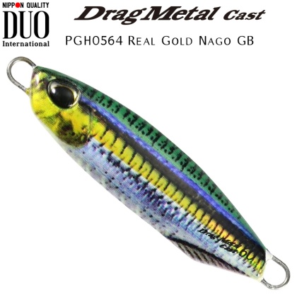 Duo Drag Metal Cast Jig | PGH0564 Real Gold Nago GB
