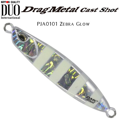DUO Drag Metal CAST Shot Jig | PJA0101 Zebra Glow