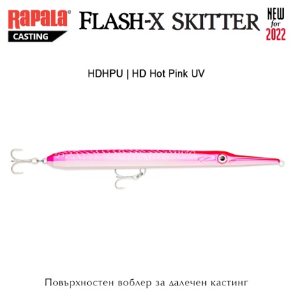 Rapala Flash-X Skitter | HDHPU | HD Hot Pink UV
