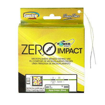 Вязаное волокно Power Pro Zero Impact Aqua Green 135м