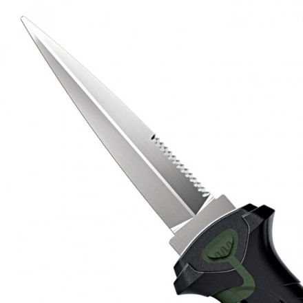 Водолазный нож Seac Sub Katan Daga (зеленая полоса на рукояти)