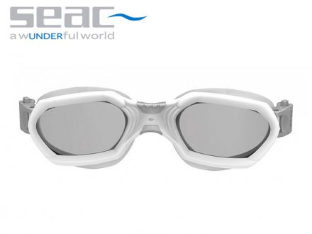 Очила за плуване Seac Sub Aquatech (бяло / сребристо)