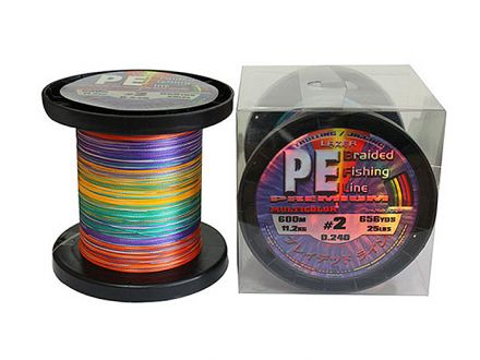 Lazer PE Braid Multicolor braided line 600m