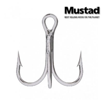 Mustad 35657 D treble hooks (10 pcs)