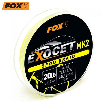 Fox Exocet Mk2 Spod braid Yellow 300m