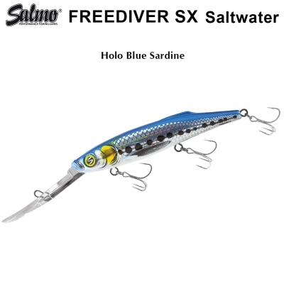 Salmo Freediver SX 12 | HBSA | Holographic Blue Sardine