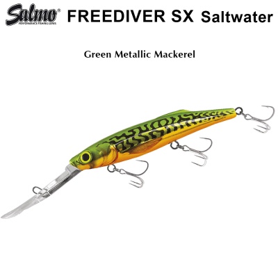 Salmo Freediver SX 12 | GMM | Green Metallic Mackerel