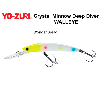 Воблер Yo Zuri Crystal Minnow Deep Diver WALLEYE 90F R1205