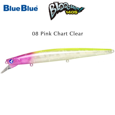 Blue Blue Blooowin 140S | 08 Pink Back Chartreuse Clear