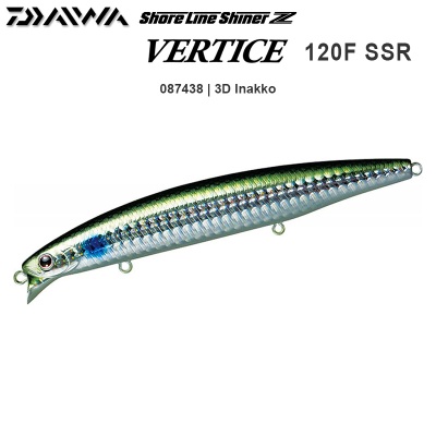 Daiwa Shoreline Shiner Z Vertice 120F-SSR | 087438 | 3D Inakko