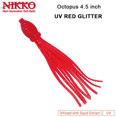 Nikko Octopus 4.5 UV Red Glitter