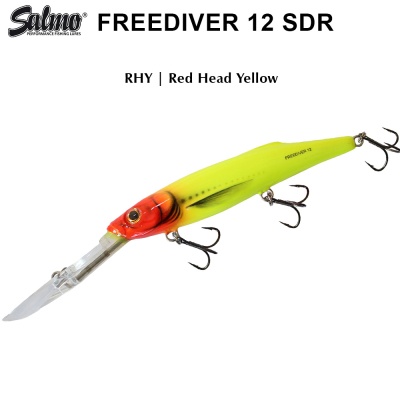 Salmo Freediver 12 RHY | Red Head Yellow