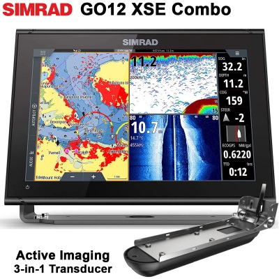 Сонар Simrad GO12 XSE + Active Imaging 3-in-1 Сонда