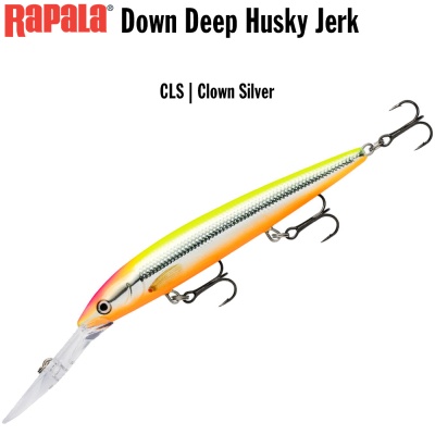Rapala Down Deep Husky Jerk 14cm CLS | Clown Silver