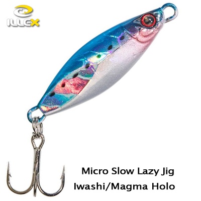 ILLEX Micro Slow Lazy Jig Iwashi Magma Holo