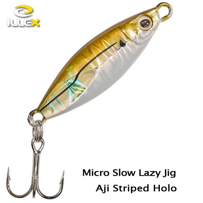 ILLEX Micro Slow Lazy Jig Aji Striped Holo