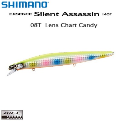 Shimano Exsence Silent Assassin 140F 08T Lens Chart Candy