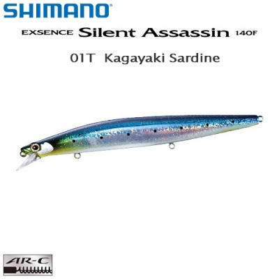 Shimano Exsence Silent Assassin 140F 01T Kagayaki Sardine