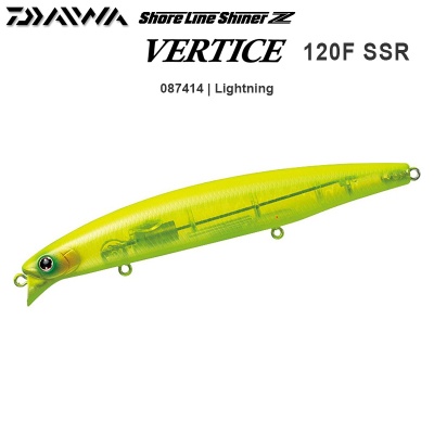 Daiwa Shoreline Shiner Z Vertice 120F-SSR | 087414 | Lightning