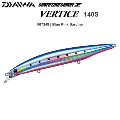 Daiwa Shoreline Shiner Z Vertice 140S | 067249 | Blue Pink Sardine