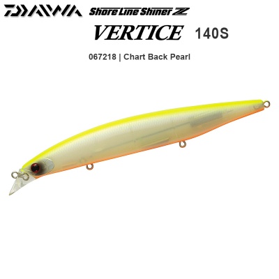 Daiwa Shoreline Shiner Z Vertice 140S | 067218 | Chart Back Pearl