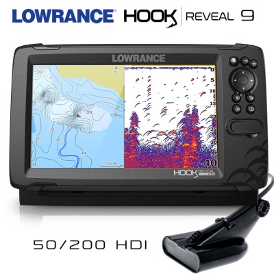 Крюк Lowrance REVEAL 9 | Зонд 50/200 HDI