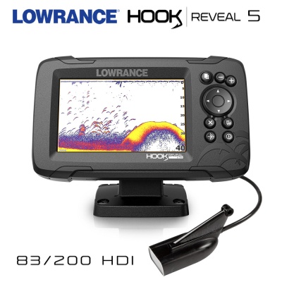 Lowrance Hook REVEAL 5 | 83/200 HDI | CHIRP Sonar