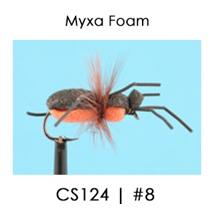 English Foam Fly | SC124 Zig Orange Crawler