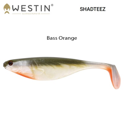Westin Shad Teez Bass Orange 12 cm | Силиконова рибка