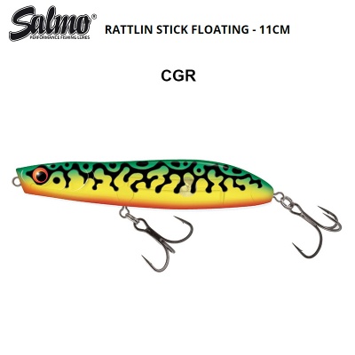 Salmo Rattlin Stick Clean Green Tiger CGR