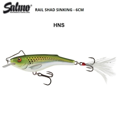 Salmo Rail Shad Holographic Green Shiner HNS