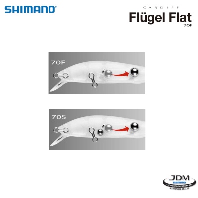 Shimano Cardiff Flugel Flat 70F | воблер