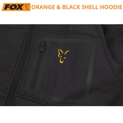 Fox Collection Orange & Black Shell Hoodie