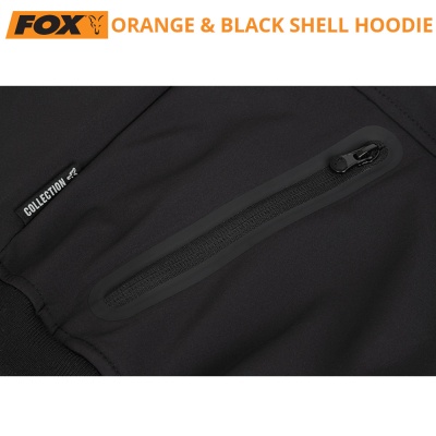 Fox Collection Orange & Black Shell Hoodie