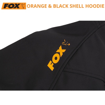 Софтшел яке Fox Collection Orange & Black Shell Hoodie