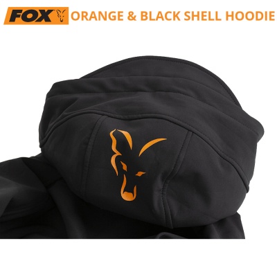 Софтшел яке Fox Collection Orange & Black Shell Hoodie