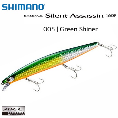 Shimano Exsence Silent Assassin 160F XM-116S | 005 | Green Shiner