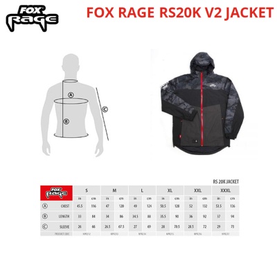 Яке  Fox Rage RS20K V2 Ripstop Jacket | Размери