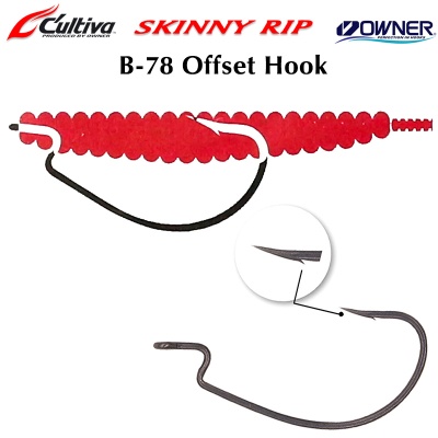 Owner B-78 Skinny Rip | Offset Hook 