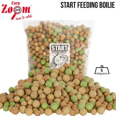 Карп Zoom Start Feeding Boilie 5кг | Белковые шарики