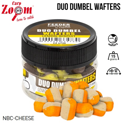 Плуващи топчета Carp Zoom Duo Dumbel Wafters NBC-Cheese CZ4723