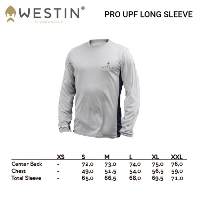 Anti UV Shirt Westin Pro UPF Long Sleeve | Size