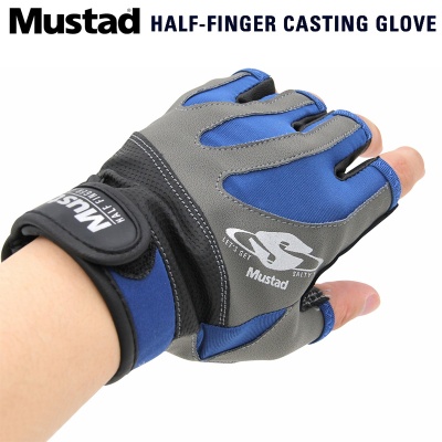 Перчатки Mustad Half Finger Casting GL004 | Перчатки